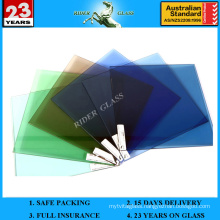 1.3-19mm Glass Window Glass for Window with AS/NZS2208: 1996